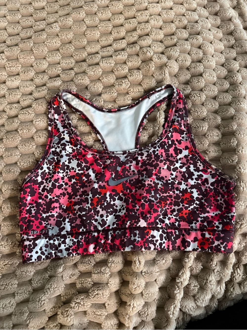 Nike Dri-FIT Pink Camo Sports Bra